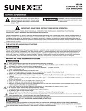 Sunex HD 1522A Manual De Instrucciones