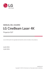 LG CineBeam Laser 4K Manual Del Usuario