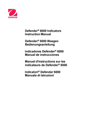 OHAUS Defender 6000 Manual De Instrucciones
