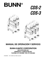 Bunn CDS-2 Manual De Operación Y Servicio