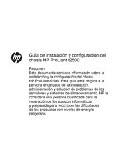 HP ProLiant t2500 Guia De Instalacion Y Configuración