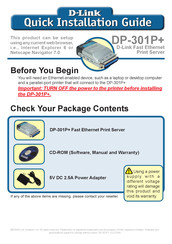 D-Link DP-301P+ Guía De Instalación Rápida