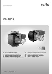 Wilo TOP-Z Instrucciones De Instalación Y Funcionamiento