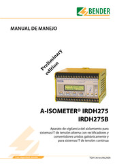 Bender A-ISOMETER IRDH375B Manual De Manejo