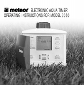 Melnor ELECTRONIC AQUA TIMER 3050 Instrucciones De Operación