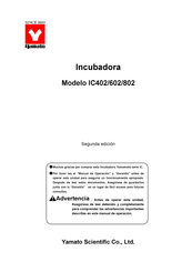 Yamato Scientific IC802 Manual De Operación