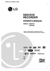 LG RH277H Manual Del Propietário