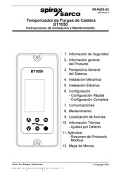 Spirax Sarco BT1050 Instrucciones De Instalación Y Mantenimiento