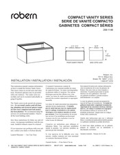 Robern 209-1148 COMPACT VANITY Serie Manual Del Usuario