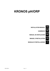 Kronos pH/ORP Serie Manual De Instalación