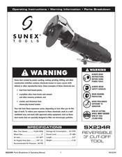 Sunex Tools SX234R Instrucciones De Operación