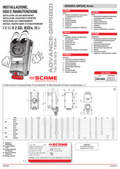 Scame ADVANCE-GD 63 Instalación Uso Y Mantenimiento