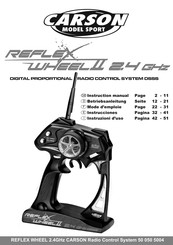 Carson REFLEX WHEEL 2.4GHz Manual De Instrucciones