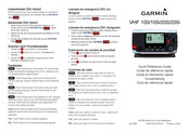 Garmin VHF 100 Guía De Referencia Rápida