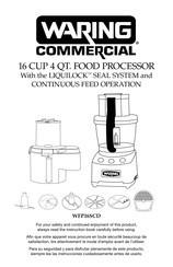 Waring Commercial WFP16SCD Manual De Instrucciones
