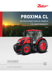 Zetor PROXIMA CL 90 Instrucciones Para El Manejo Y El Mantenimiento