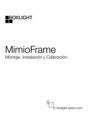 BOXLIGHT MimoFrame Manual De Calibración E Instalación