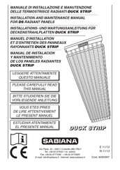 Sabiana DUCK STRIP Manual De Instalación Y Mantenimiento