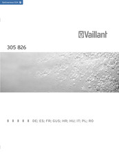 Vaillant 305 826 Instrucciones De Funcionamiento Y Montaje