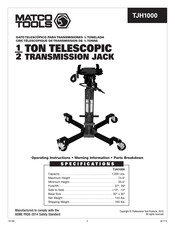 Matco Tools TJH1000 Instrucciones De Operación