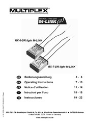 Multiplex RX-6-DR light M-LINK Manual De Instrucciones