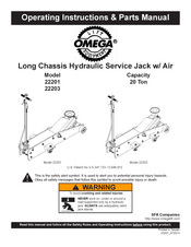 Omega 22203 Manual De Piezas E Instrucciones De Funcionamiento