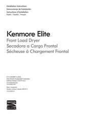 KENMORE ELITE 41791100002 Instrucciones De Instalación