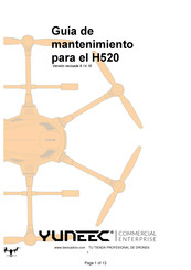 YUNEEC H520 Guía De Mantenimiento