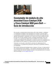 Cisco Catalyst 3032 Guía De Introducción