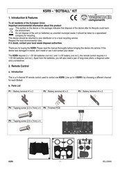 Velleman KSR9 Manual Del Usuario