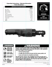 Matco Tools MT2838 Instrucciones De Operación