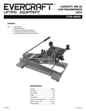 Evercraft 776-4003 Instrucciones De Operación