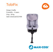 Maxi-Cosi TobiFix Instrucciones De Uso Y Garantía