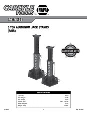 Napa CARLYLE TOOLS 791-6455 Instrucciones De Operación