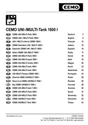 CEMO UNI-Tank 1500 l Manual De Instrucciones