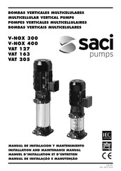 Saci V-NOX 400 Manual De Instalación Y Mantenimiento
