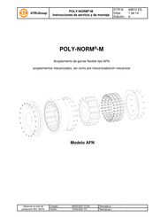 KTR-Group POLY-NORM-M AFN Serie Instrucciones De Servicio Y De Montaje