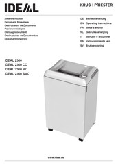 KRUG+PRIESTER IDEAL 2360 SMC Instrucciones De Uso