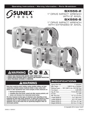 Sunex Tools SX556-6 Instrucciones De Operación