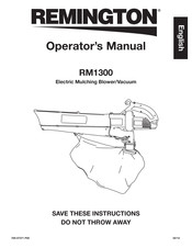 Remington RM1300 Manual Del Operador