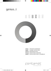 Fontanot genius t 050 Instrucciones Para El Ensamblaje