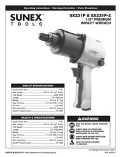 Sunex Tools SX231P-2 Instrucciones De Operación