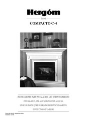 Hergom COMPACTO C-4 Instrucciones Para Instalación, Uso Y Mantenimiento