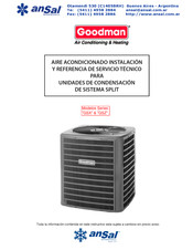 Goodman GSX Serie Instalación Y Referencia De Servicio Técnico