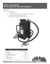 Mountain MTN5620AHA Instrucciones De Operación