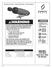 Sunex Tools SXC201 Instrucciones De Operación