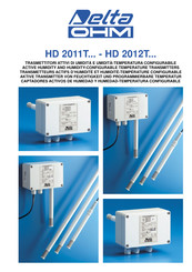 Delta OHM HD 2012T Serie Manual De Instrucciones