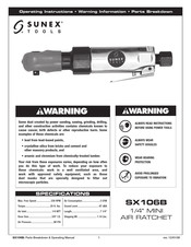 Sunex Tools SX106B Instrucciones De Operación