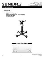 Sunex HD 7795 Manual Del Propietário