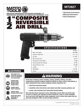 Matco Tools MT2827 Instrucciones De Operación